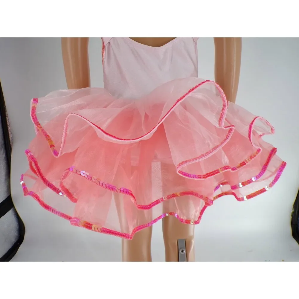 Pre-Owned Dance Costume Curtain Call E2121 Small Child Peach Ballet